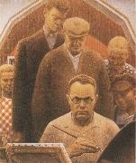 Grant Wood Return from Bohemia Germany oil painting reproduction